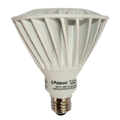 Polaroid Lighting PLPAR38W-1201600233D 120-watt Equivalent 1600-Lumen PAR38 Dimmable LED Light Bulb with Water-Resistant