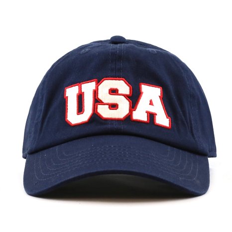 The Hat Depot 300n1405 USA Embroidery Cotton Cap-4colors