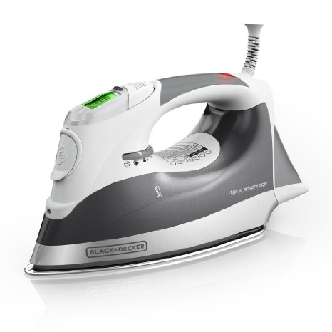 BLACK DECKER D2030 Auto-Off Digital Advantage Iron, White