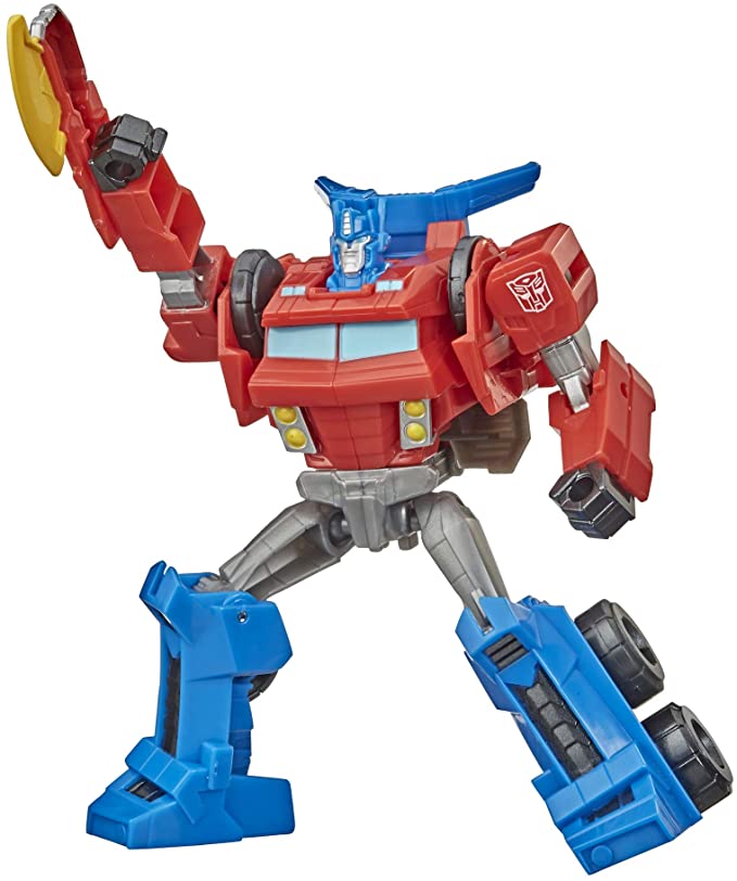 Transformers Bumblebee Cyberverse Adventures Warrior Class Optimus Prime Action Figure Toy, Repeatable Attack Move, Ages 6 and Up, 5.4-inch