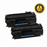GlobalToner Compatible Toner Cartridge Replacement for HP CE505A  Black  2-Pack
