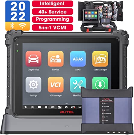 Autel MaxiSys Ultra, 2022 Original Autel Ultra Scanner Top Intelligent Diagnostic Tool with 5-in-1 VCMI ($2000 Value) / ECU Programming, 36  Service Functions Upgraded of Maxisys Elite