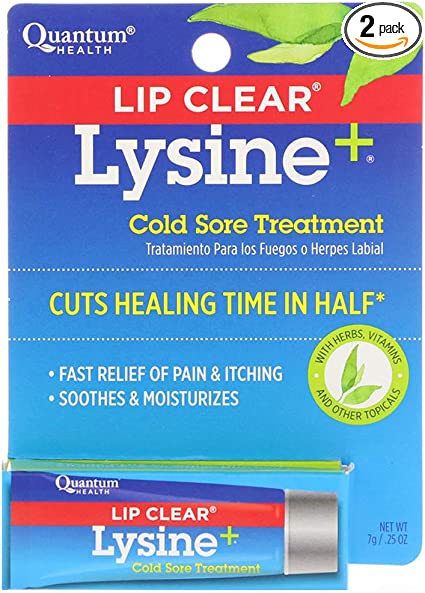 Lip Clear Lysine  Cold Sore Treatment 0.25 oz (Pack of 2)