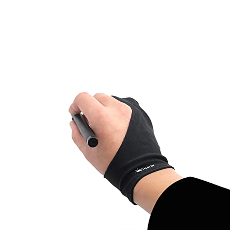 HUION Cura CR-01 Artist Glove for Drawing Tablet (Black , Free Size)