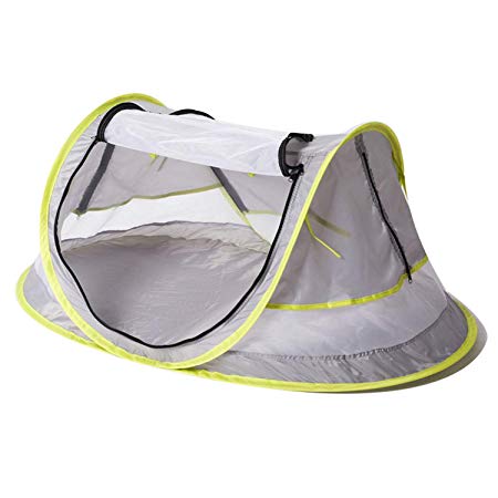 Gosear Portable Foldable Pop-up Anti-UV Breathable Beach Travel Sun Shelter Tent Mosquito Net for Infant Baby Toddler Children Kids Outdoor Activities