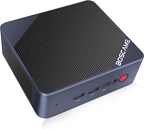 BOSGAME Mini PC Intel 12th N95 (up to 3.40Ghz), 16GB DDR4 512GB M.2 NVMe SSD PCIe 4, Mini Desktop Computer Windows 11 Pro Mini Computers,Support 4K Triple Display/BT 4.2/WiFi AC 8265/4*USB 3.2