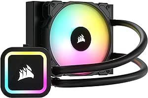 Corsair H60x RGB ELITE Refroidisseur de CPU - 16 LEDs RGB Dynamiques - Ventilateurs PWM SP120 RGB ELITE Series - Sockets Intel LGA 1700, 1200, 115X, 2066, AMD AM5/AM4 - Noir