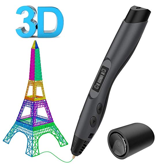 Aerb Printing Intelligent 3D Pen with LCD Screen, Black, 6.410.220