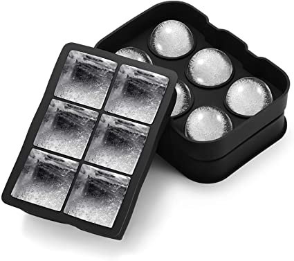 Ice Cube Trays, VicTsing Silicone Ice Ball Maker Easy Release Food Grade Flexible Stackable Safe Ice Cube Molds for Whiskey, Cocktails, Baby Food, Reusable and BPA Free