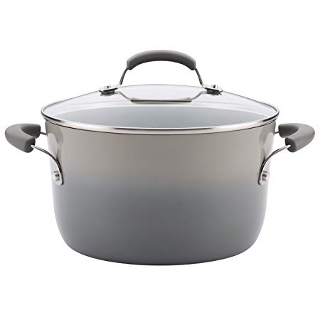 Rachael Ray 19013 Ii Nonstick Stockpot, Sea Salt Gray Gradient