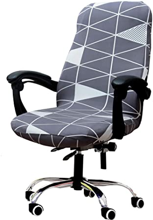 Deisy Dee Computer Office Chair Covers for Stretch Rotating Mid Back Chair Slipcovers Cover ONLY Chair Covers C162 (D)