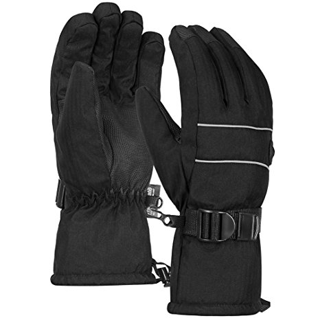 Terra Hiker Waterproof Microfiber Winter Ski Gloves 3M Thinsulate Insulation for Men