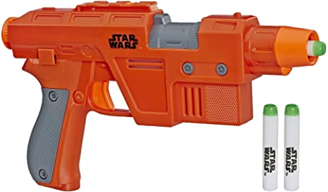 Star Wars Nerf Poe Dameron Blaster -- Lights and Sounds, GlowStrike Technology, 3 Official Nerf GlowStrike Darts -- for Kids, Teens, Adults