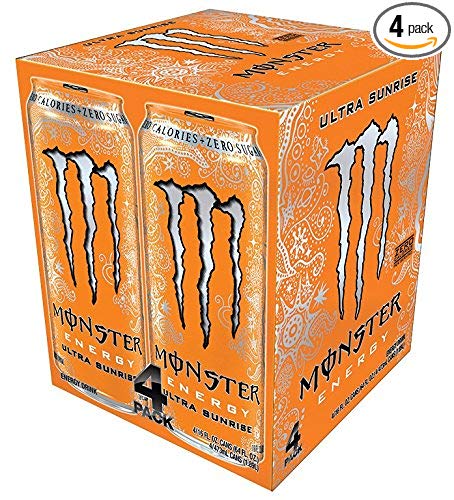 Monster Energy, Ultra Sunrise, 16 fl oz, 4 Pack