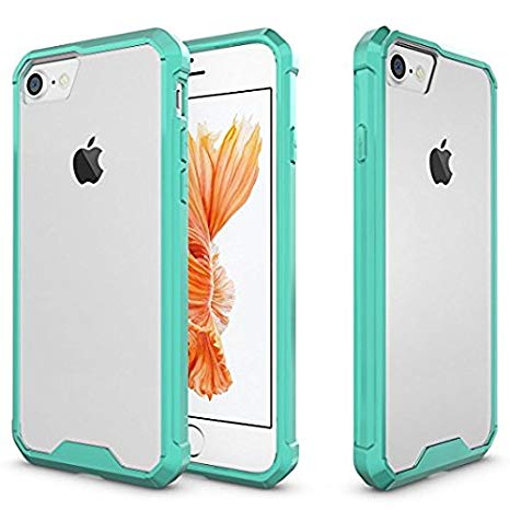 iPhone 8 Case, iPhone 7 Case, OEAGO [Air Hybrid] [Ultra Slim Thin] Anti-Scratch Shockproof Cover Clear Back Panel TPU Bumper Slim Case For Apple iPhone 8 / iPhone 7 4.7 Inch - Mint