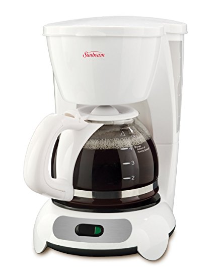 Sunbeam 5-Cup Switch Coffee Maker, White