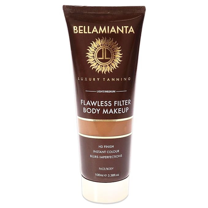 Bellamianta Flawless Filter Body Makeup - Light Medium Bronzer Women 3.38 oz