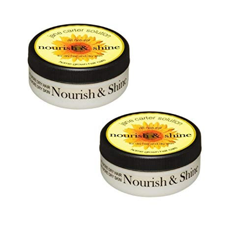 Jane Carter Solution All Natural Nourish and Shine for Dry Hair and Dry Skin, 4 Ounce (2 pack)