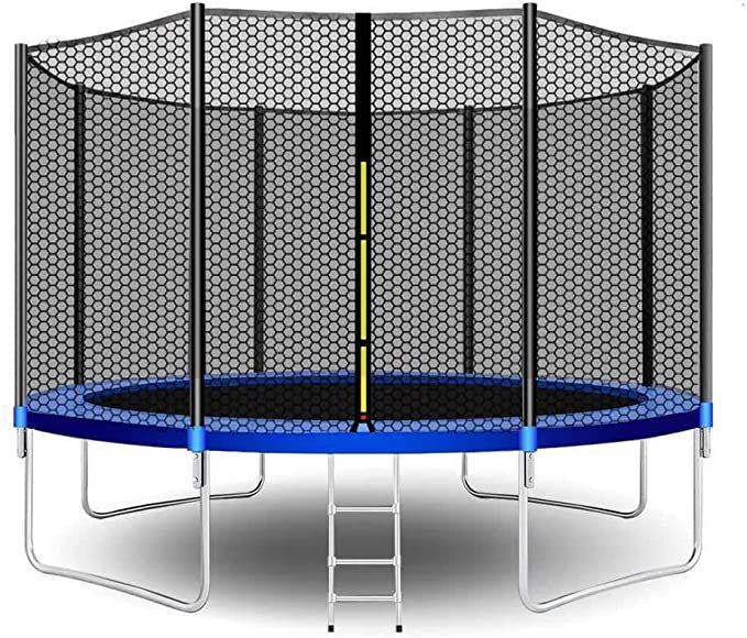 Beauty Kate Trampolines 10FT 12FT Jump Recreational Trampoline with Enclosure Net, Ladder - Combo Bounce Outdoor Trampoline for Kids, Adults Family Fun Time