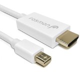 Fosmon 6FT Mini DisplayPort MiniDPmDPThunderBolt Port Compatible to HDMI Adapter Cable for Apple MacBook Macbook Pro MacBook Air iMac Mac Mini Microsoft Surface Pro