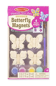 Melissa & Doug DYO Wooden Butterfly Magnets