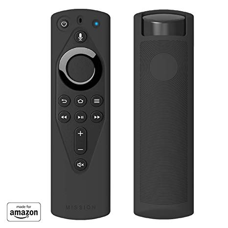 Mission Remote Case for the all-new Fire TV Voice Remote (2018 version), Midnight Black