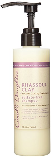 Carol's Daughter Rhassoul Clay Sulfate-Free Shampoo, For Overworked & Over-Washed Hair, 12 fl oz (Packaging May Vary)