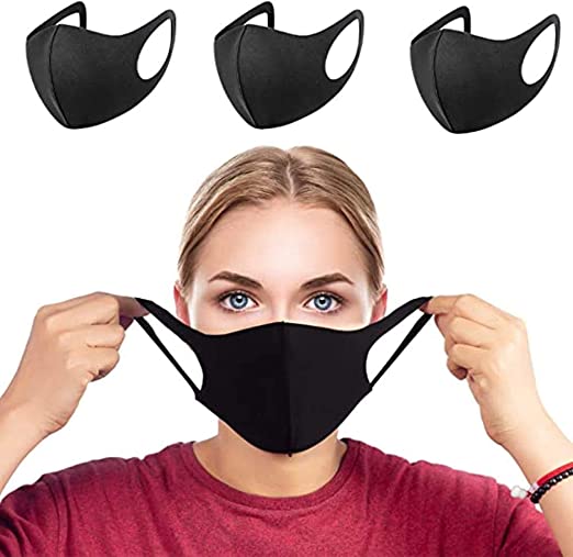 3 Pcs Fashion Protective Face Masks,Dust Face Protections, Anti Dust Reusable Mouth Masks, Washable, Anti-pollen Pet Dander, Droplet Pollution