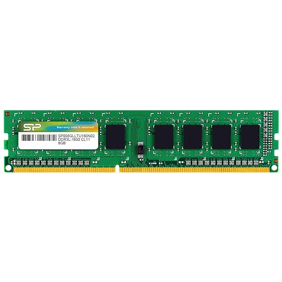 Silicon Power DDR3L 8GB 1600MHz PC3-12800 CL11 1.35V Low Voltage Unbuffered 240-Pin UDIMM Desktop Computer RAM Memory