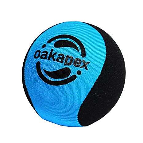 Oakapex Multi-Use Hand Exercise and Stress Relief Ball with Easy Grip Size, 2.2 inches Diameter (Blue and Black)
