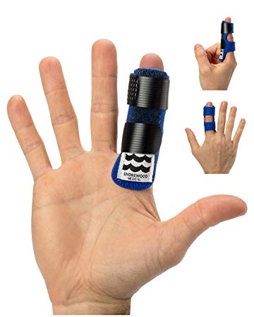 Trigger Finger Splint,with Two Adjustable Straps. Easy to Put On. Wear on Any Finger. Lightweight, Comfortable. Treats Trigger Finger, Mallet Finger, Arthritis, Tendonitis, Injury