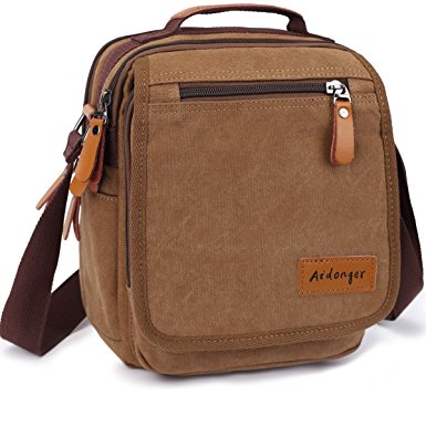 Aidonger Vintage Multifunction Canvas Business Shoulder Bag Ipad Messenger Bag