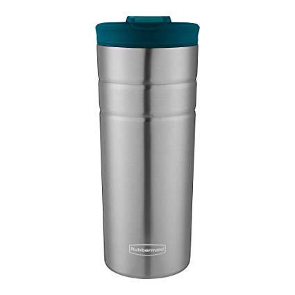 Rubbermaid Leak Proof Flip Lid Thermal Bottle, 16 oz., Lagoon