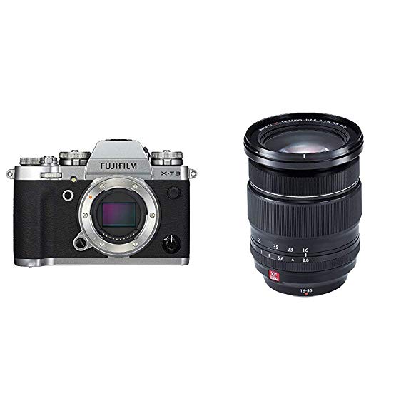Fujifilm X-T3 Mirrorless Digital Camera (Body Only) - Silver with Fujinon XF16-55mmF2.8 R LM WR