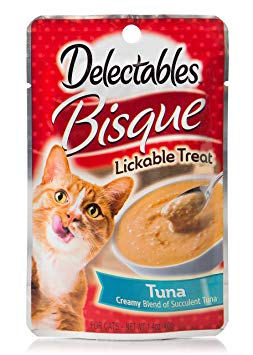 Hartz Delectables Bisque Lickable Wet Cat Treats - Tuna - 12 Pack