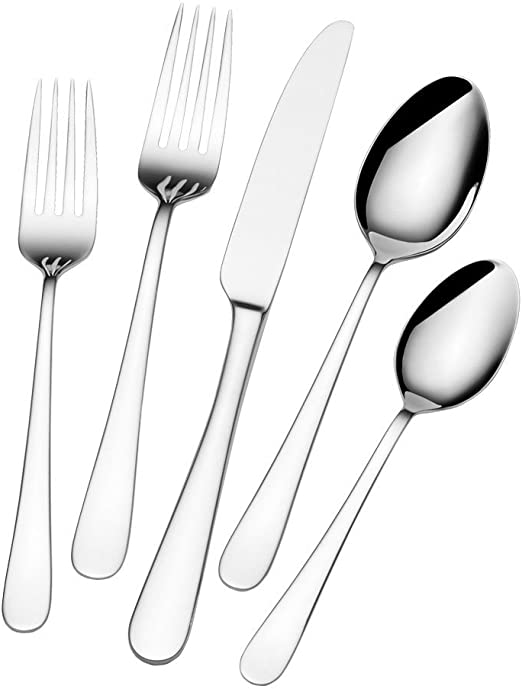 International Silver Lison 20-Piece Stainless Steel Flatware Set, Service for 4
