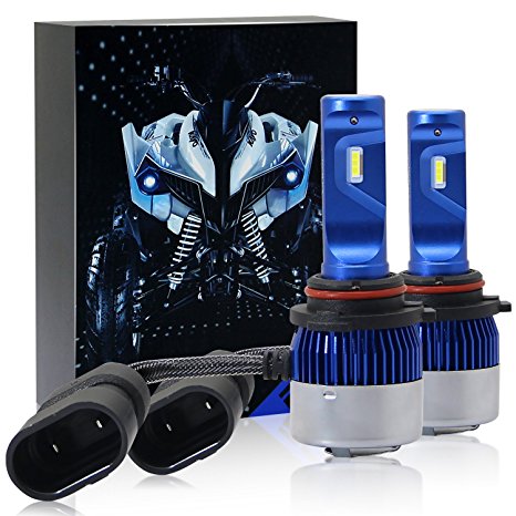 RCP CAK7-9006(HB4) LED Headlight Bulbs Conversion Kit, 8000LM 6000K Cool Super White – 2 years warranty