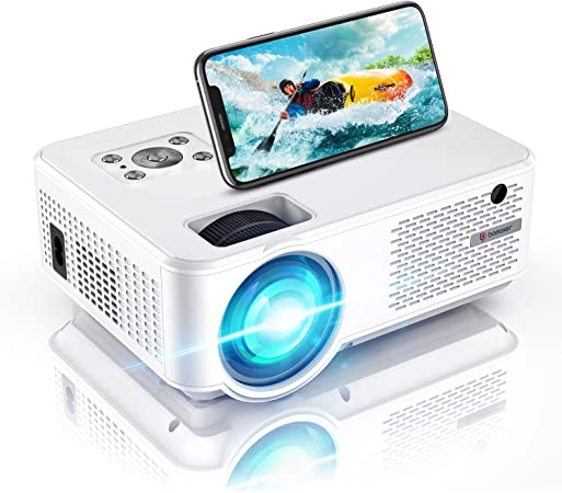 WiFi Projector, BOMAKER 7000 Lumens Portable Outdoor Moive Projector, Full HD 1080P Supported, 300'' Screen Compatible with iPhone, Android, Laptops, TV Stick, HDMI for Home Theater