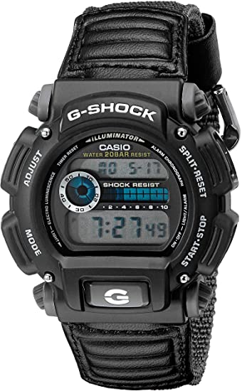 Casio Men's DW-9052V-1CR G-Shock Digital Quartz Canvas Strap Grey Watch