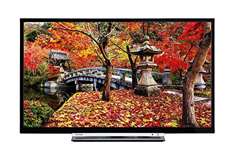 Toshiba 43L3753DB 43-Inch Smart Full HD LED TV with Built-in Freeview Play - Black (2017 Model)