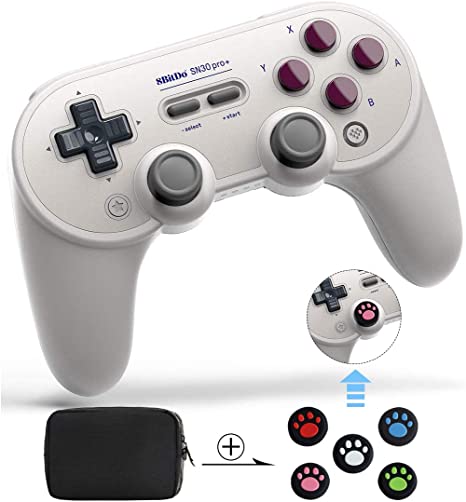 SN30 Pro  Wireless Controller (G Classic Edition) with Carrying Bag & Controller Stick Covers for Nintendo Switch Turbo Vibration Gamepads with Windows Android MacOS Steam Raspberry Pi