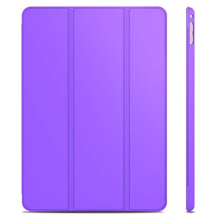 JETech Case for iPad Air 2 (Not for iPad Air 1st Edition), Smart Cover Auto Wake/Sleep, Purple