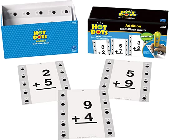 Educational Insights Hot Dots Math Flash Cards- Addition