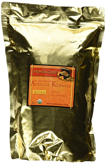 Hunza Gold Certified Organic Bitter Apricot Kernels - 4 Lb (1.8 Kg)
