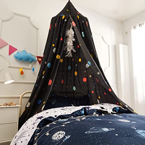 Mengersi Starlight Bed Canopy Playing Tent Canopy for Bed Girls Room Decoration Princess Castle, Dreamy Mosquito Net Reading Nook,Fit for Twin Full Queen Size Bed
