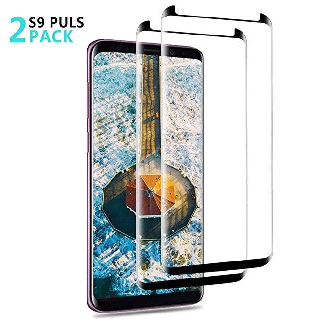 Samsung Galaxy S9 Plus Screen Protector,[2-Pack] Brocase [9H Hardness][Anti-Fingerprint][Ultra-Clear][Bubble Free] Tempered Glass Screen Protector for Galaxy S9 Plus