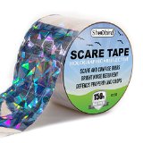 Bird Repellent Scare Tape Effective Bird Deterrent and Bird Control Durable Holographic Ribbon Scare Birds and Prevent Damage Easy to Use Large 150 Ft by 2 In Roll