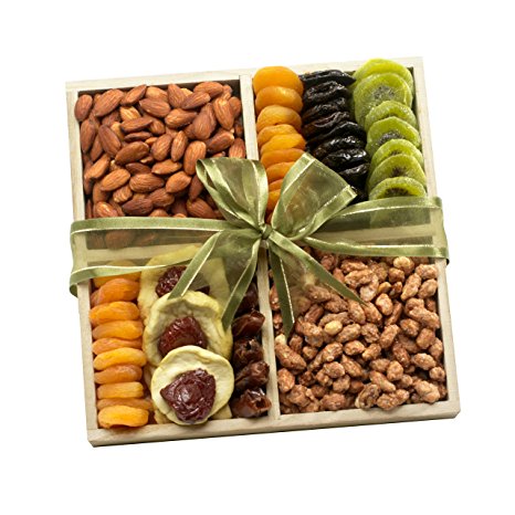 Broadway Basketeers Fruit and Nut Crate Gift Tray