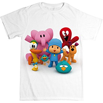 POCOYO - Pocoyo and All of His Friends Together 100% Cotton Toddler T-shirt