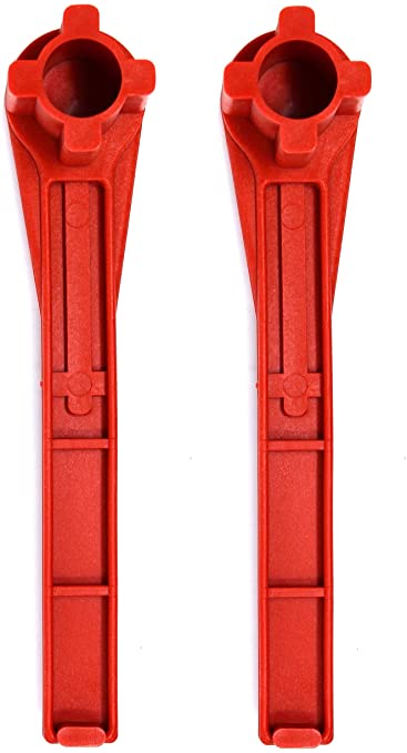 Gas and Bung Wrench Non Sparking Solid Drum Bung Nut Wrench Multi-Pack (RED) (2)